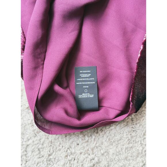 J Brand V-Neck Red Velvet Camisole Tank Top Small Wine Witchy Vamp Romantic Goth - Picture 5 of 7